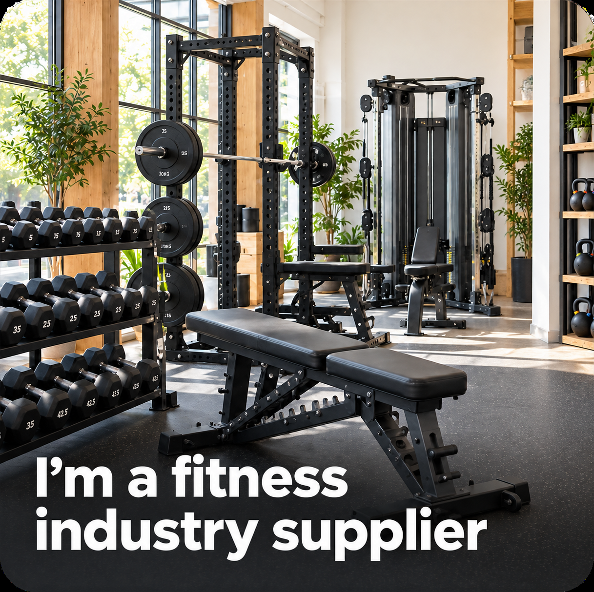 I'm a fitness industry supplier